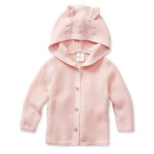 Okie Dokie Pink Hooded Cardigan